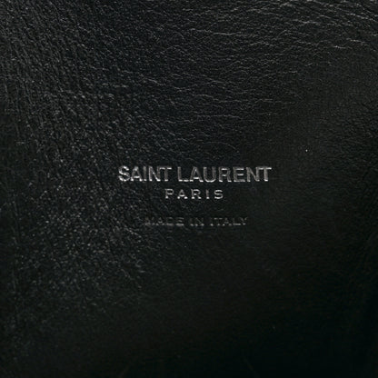 Saint Laurent Calfskin Embossed Snakeskin Small Sac De Jour Black 6 of 14