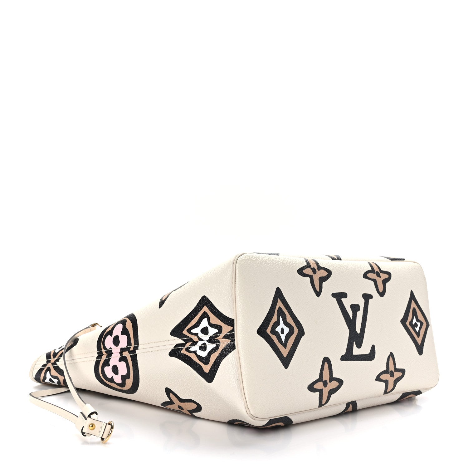 Louis Vuitton Monogram Giant Wild at Heart Neverfull MM Creme 4 of 8