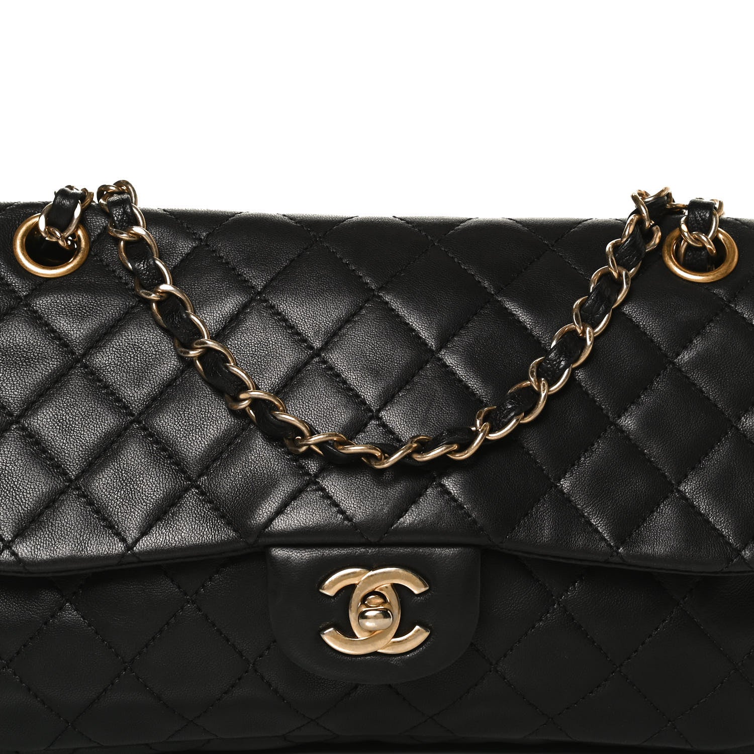 Chanel Lambskin Quilted Single Flap Black 7 of 15