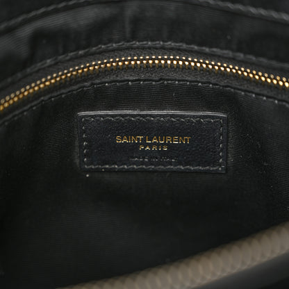 Saint Laurent Calfskin Y Quilted Monogram Medium Loulou Chain Satchel Black 7 of 16