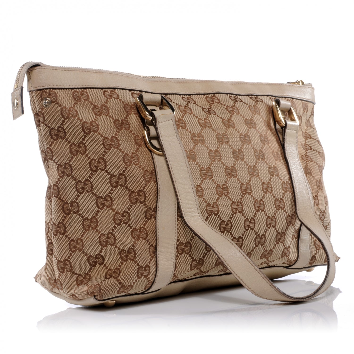 Gucci Monogram Abbey Medium Tote White 3 of 7