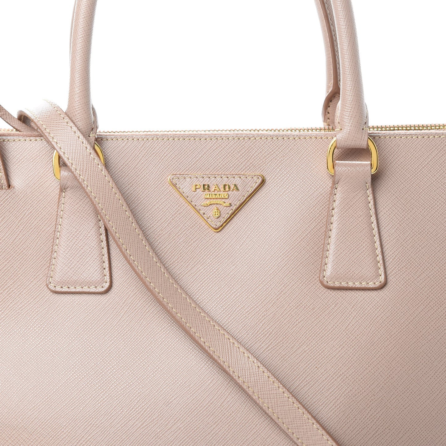 Saffiano Medium Galleria Double Zip Tote Cammeo