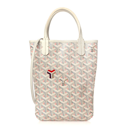 Goyard Goyardine Poitiers Claire Voie Tote White Pink 1 of 6