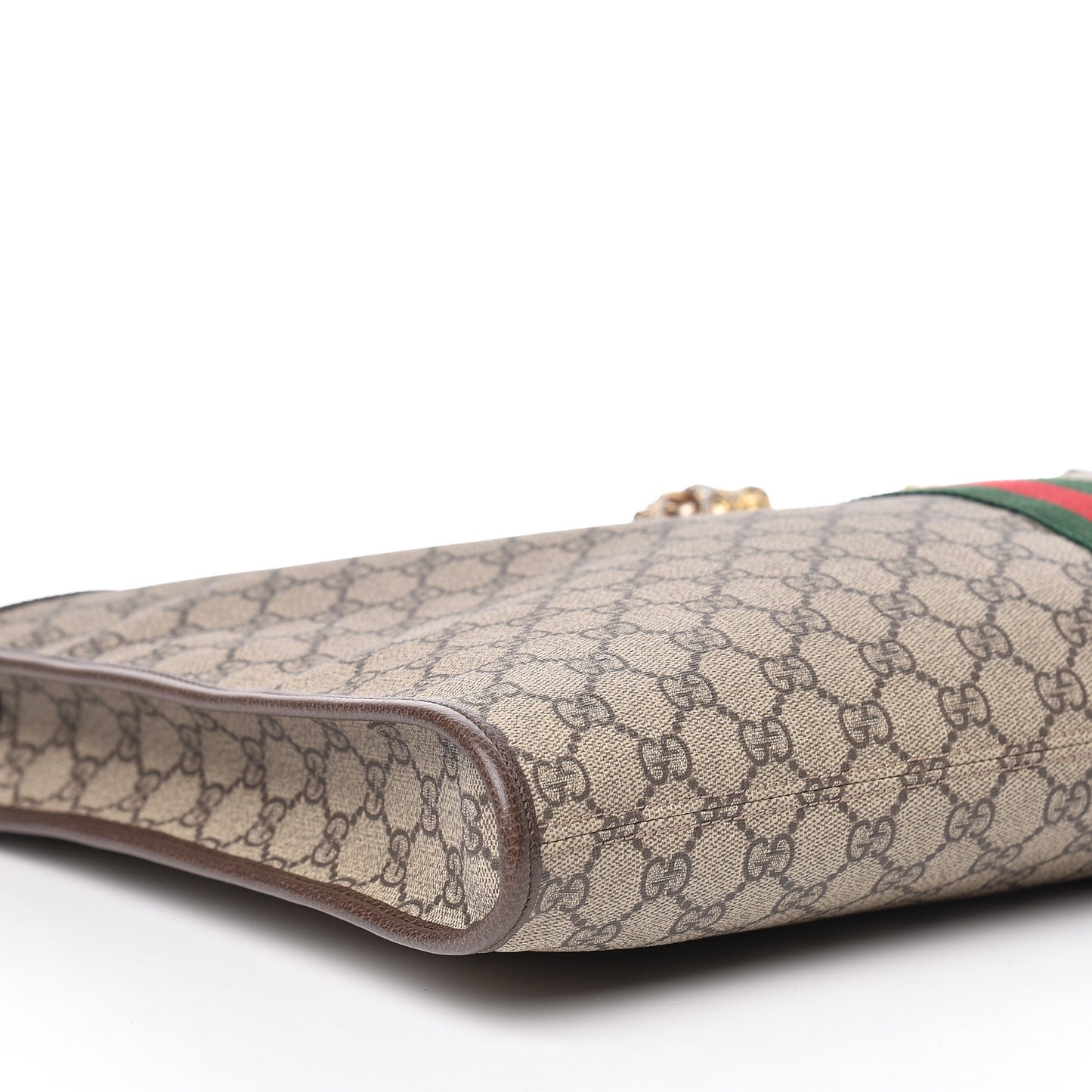 GG Supreme Monogram Large Rajah Chain Tote Beige New Acero