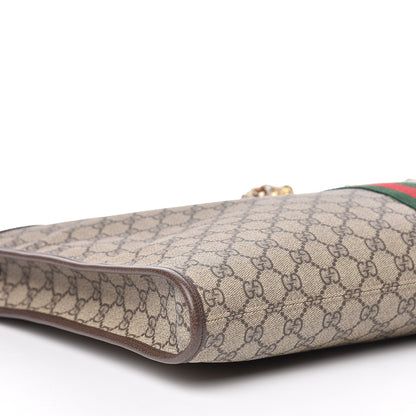 Gucci GG Supreme Monogram Large Rajah Chain Tote Beige New Acero 10 of 12