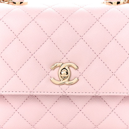 Chanel Caviar Quilted Mini Coco Handle Flap Light Pink 9 of 12