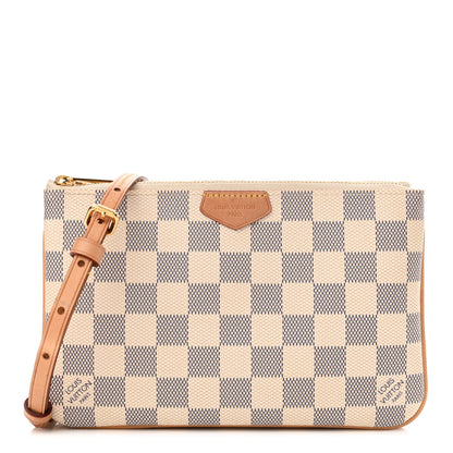 Louis Vuitton Damier Azur Double Zip Pochette 1 of 11