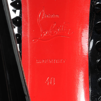 Christian Louboutin Patent Daffodile Spikes 160 Pumps 40 Black 6 of 6