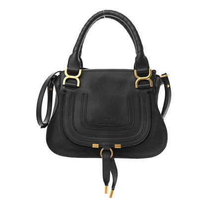 Chloe Calfskin Small Marcie Satchel Black 1 of 11