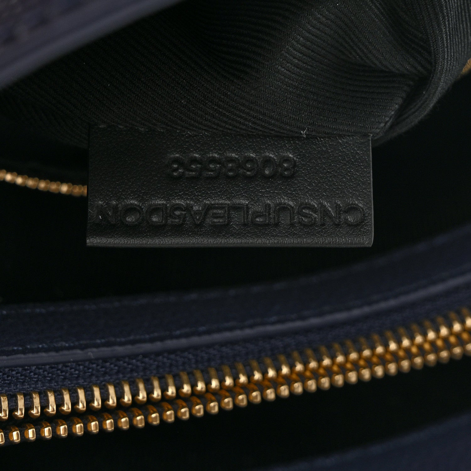 Burberry Derby Calfskin Vintage Check Medium Banner Tote Regency Blue 8 of 11