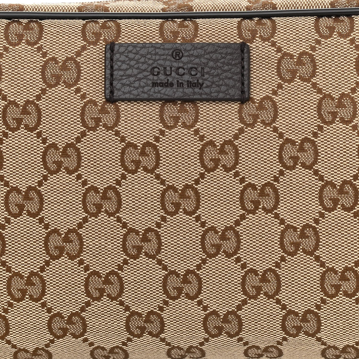 Gucci Monogram Belt Bag Dark Brown 8 of 10