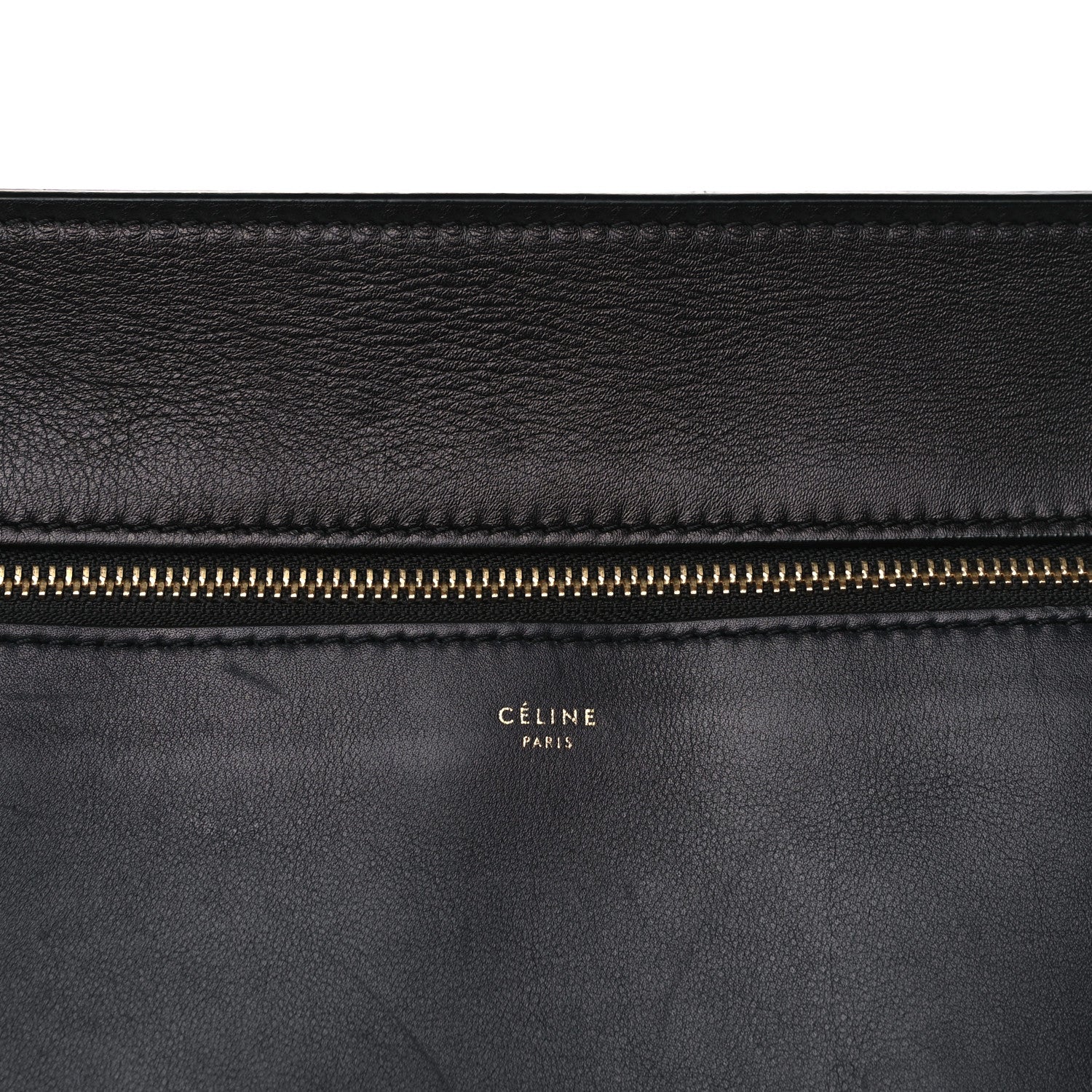 Celine Supple Calfskin Medium Edge Shoulder Bag Navy Blue 15 of 20