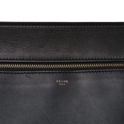 Celine Supple Calfskin Medium Edge Shoulder Bag Navy Blue 15 of 20