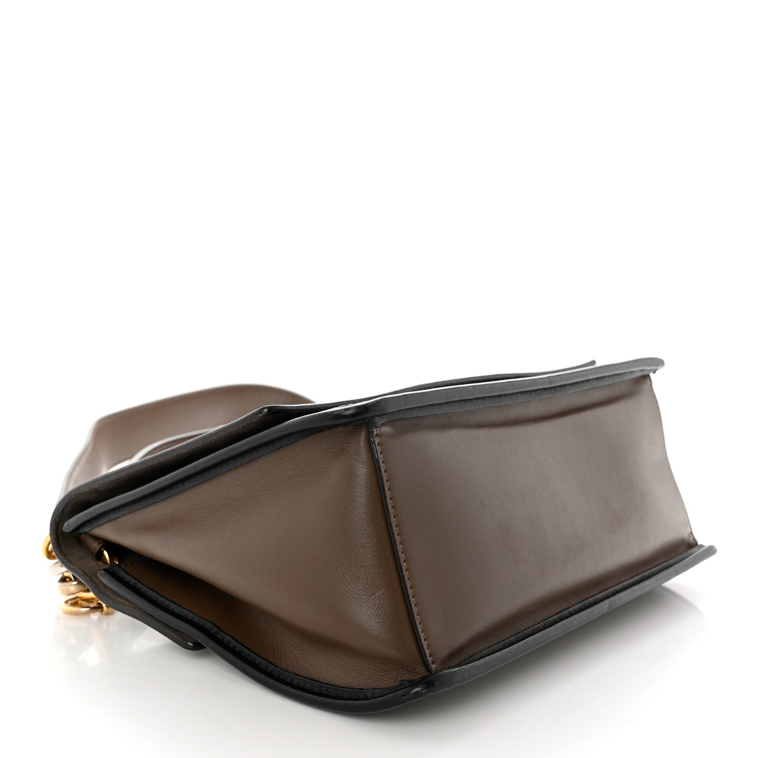 Fendi Vitello Century F is Fendi Bi-Color FF 1974 Embossed Kan I Shoulder Bag Maya Black 4 of 12