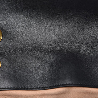 Gucci Calfskin Matelasse Mini GG Marmont Shoulder Bag Black 12 of 15