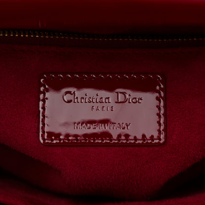 Christian Dior Patent Cannage Medium Lady Dior Red 5 of 10