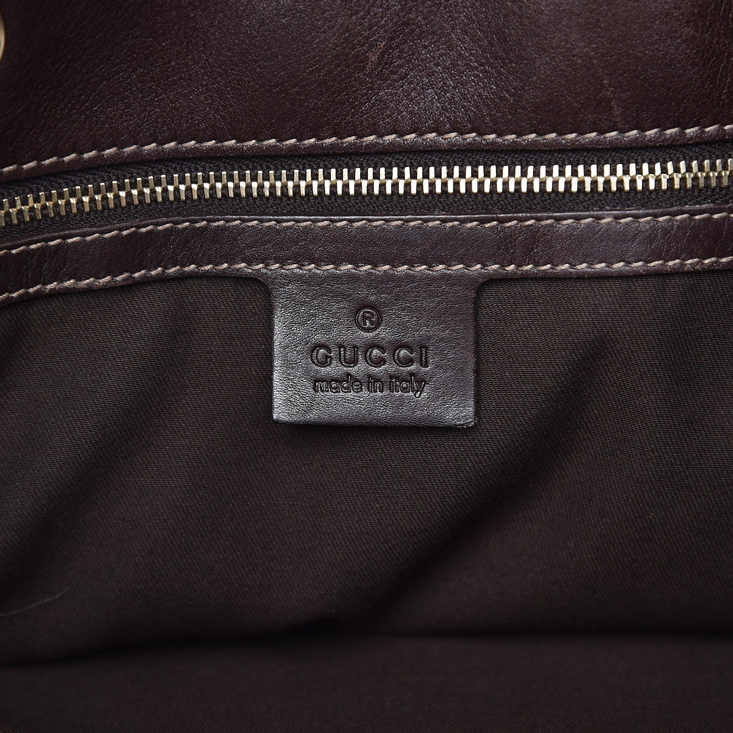 Gucci Monogram Peggy Braided Tote Dark Brown 6 of 12
