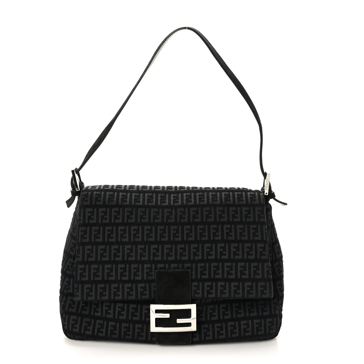Fendi Zucchino Mama Baguette Black 1 of 8