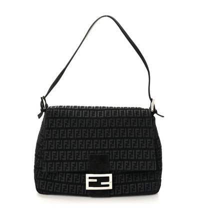 Fendi Zucchino Mama Baguette Black 1 of 8