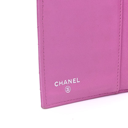 Chanel Lambskin Quilted Large Flap Wallet Violet 4 of 7