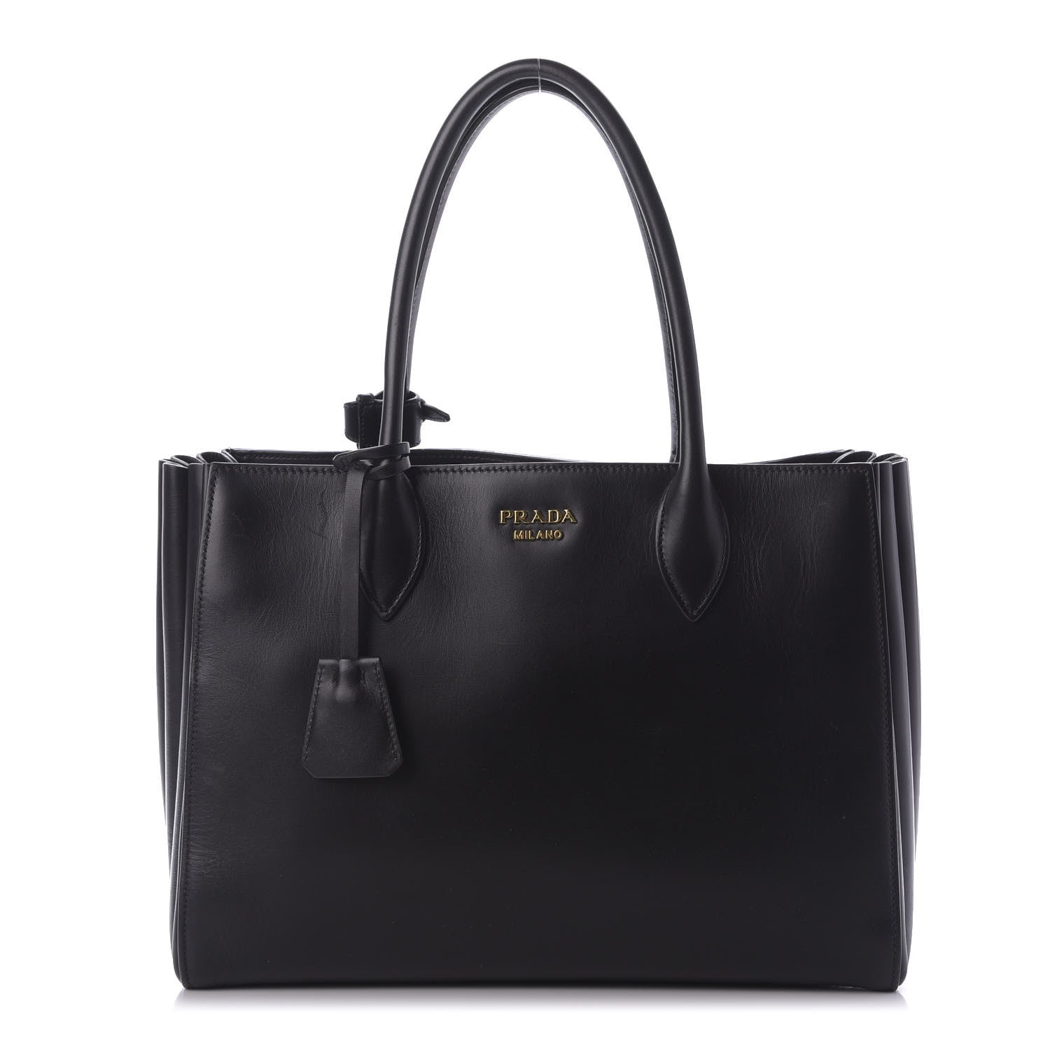 Prada City Calfskin Medium Bibliotheque Tote Black 1 of 10