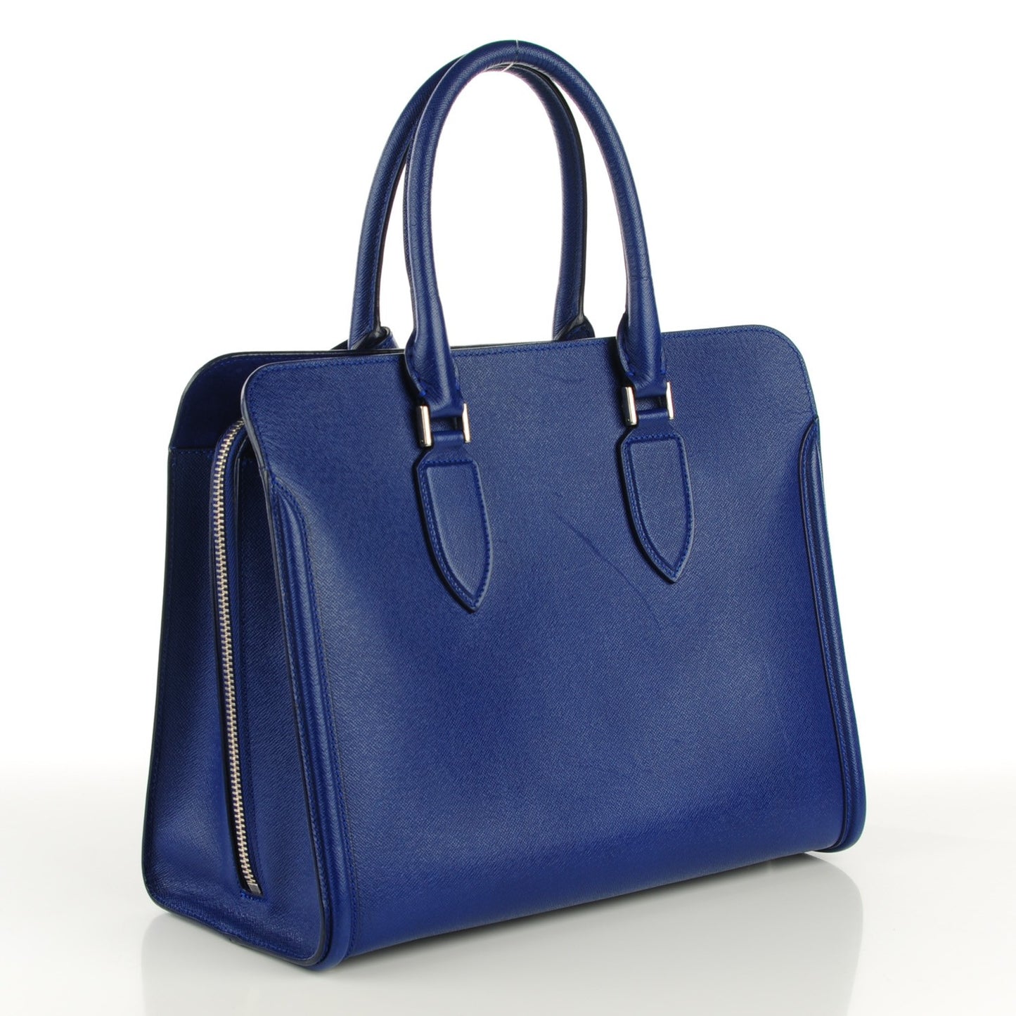 Grained Calfskin Heroine Open Tote Ultramarine