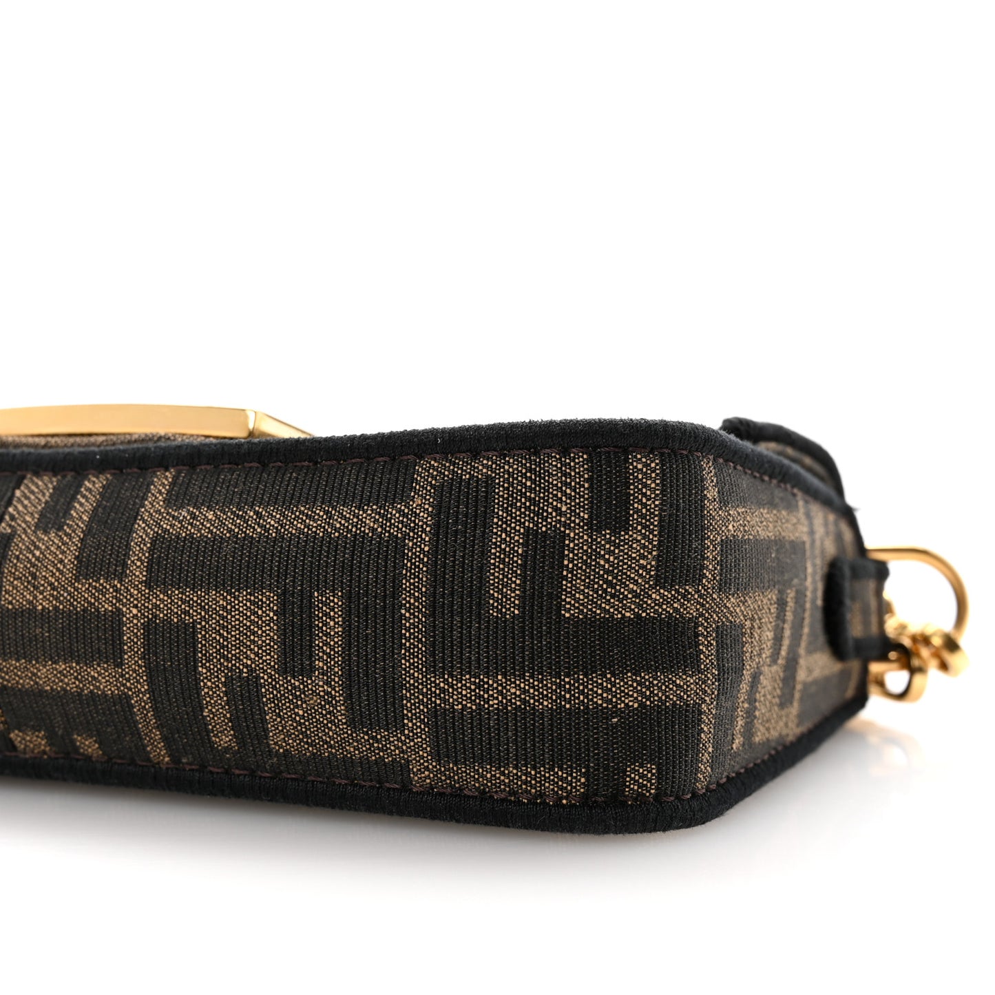 Fabric Jacquard FF 1974 Mini Baguette Tobacco Moro Black