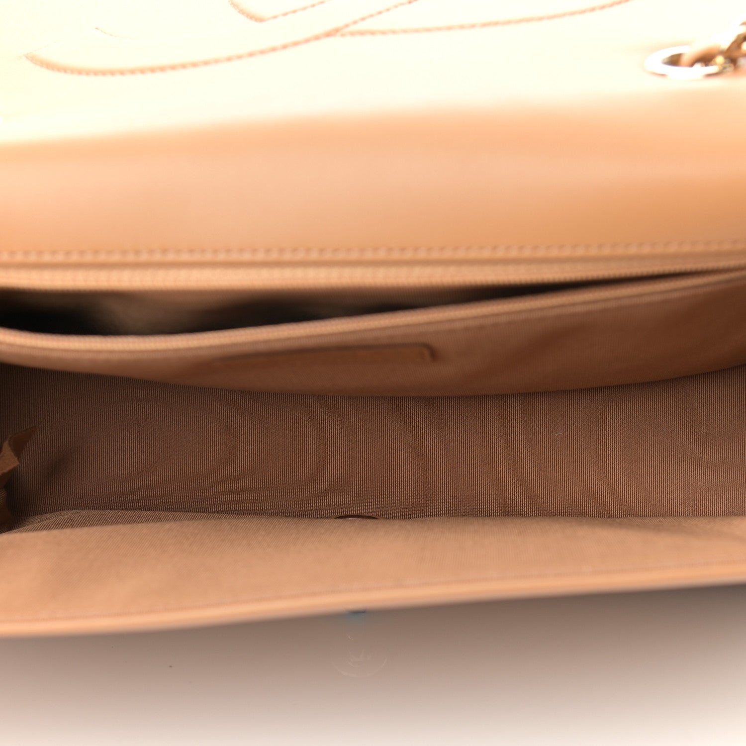 Chanel Lambskin Chevron Quilted Flap Camel 5 of 11