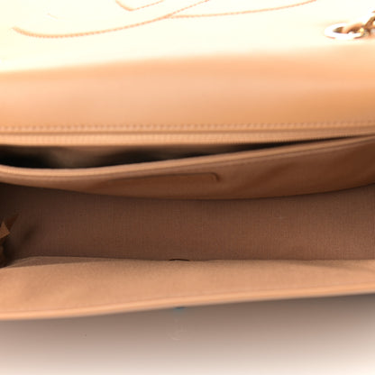 Chanel Lambskin Chevron Quilted Flap Camel 5 of 11