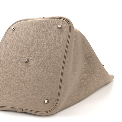 Hermes Taurillon Clemence Picotin Lock 26 GM Gris Tourterelle 10 of 11