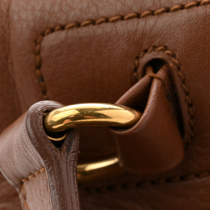 Saint Laurent Calfskin Canvas Medium Muse Two Brown 13 of 13
