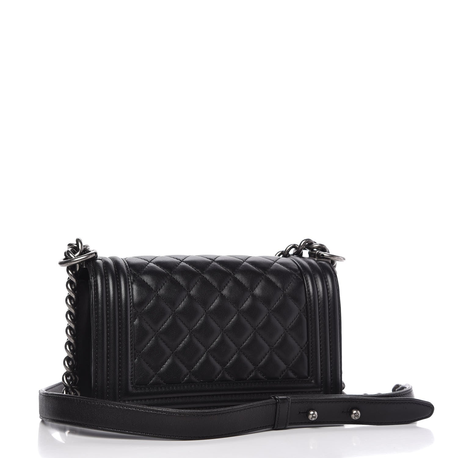 Chanel Lambskin Quilted Small Boy Flap Black 4 of 11