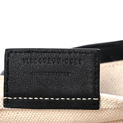 Saint Laurent Linen Calfskin Rive Gauche Bucket Bag Greggio Natural 8 of 13