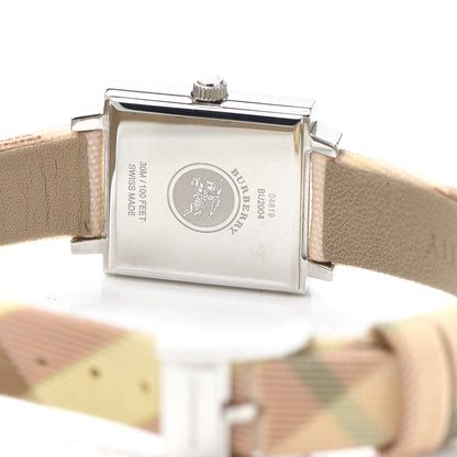 Burberry Stainless Steel Calfskin 28mm Nova Check Quartz Watch BU2004 4 of 6