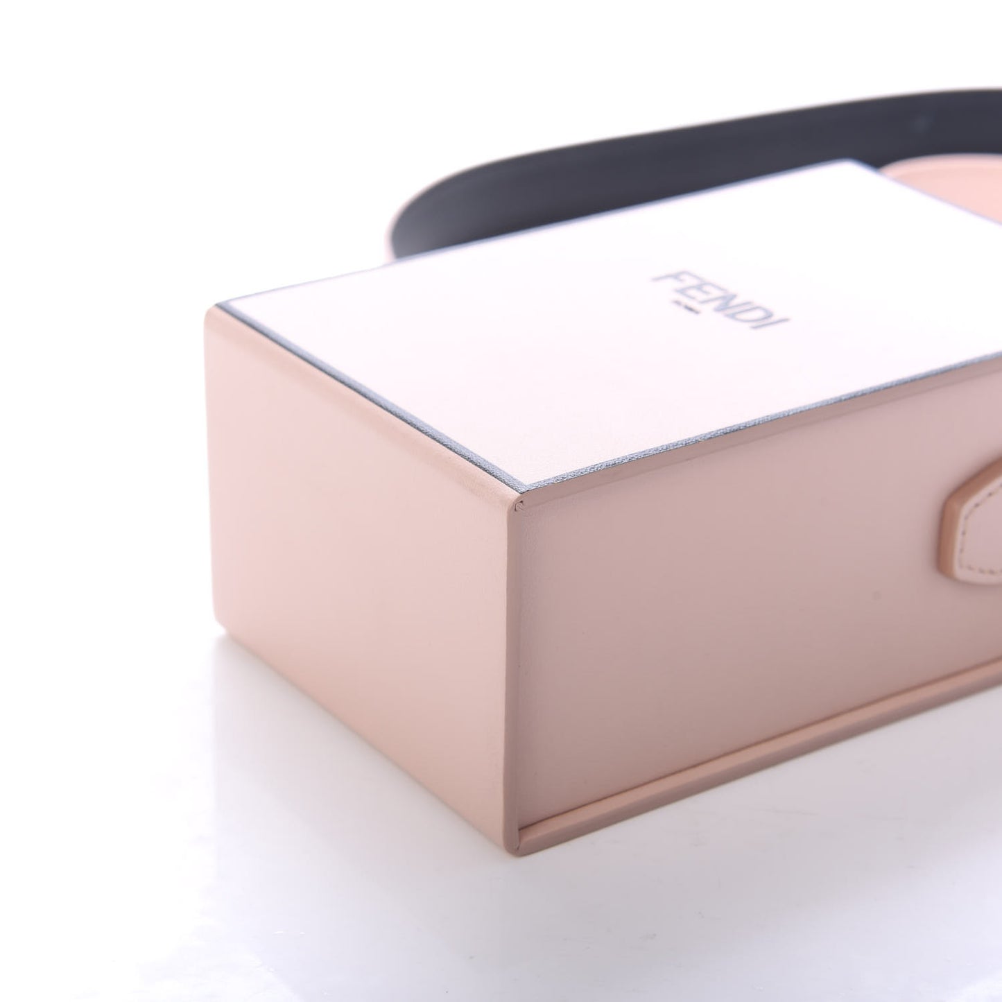 Vitello Fluffy Logo Vertical Box Rosa Quarzo Black