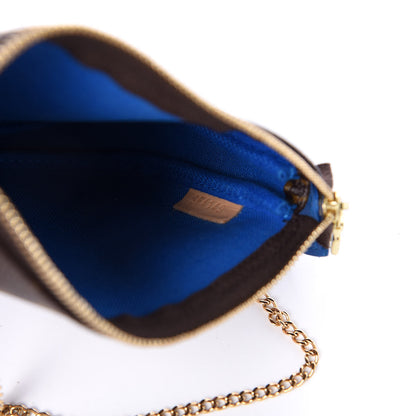 Louis Vuitton Monogram 2019 Christmas Animation Mini Venice Pochette Accessories Blue 10 of 12