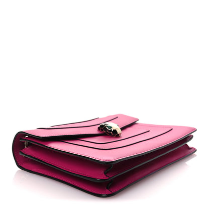 Bulgari Calfskin Serpenti Forever Shoulder Bag Pink 4 of 10