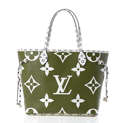 Louis Vuitton Monogram Giant Neverfull MM Kaki 2 of 9