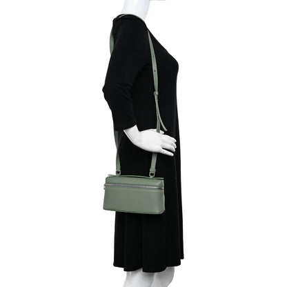 Loro Piana Grained Calfskin L19 Extra Pocket Pouch Sage Brush Leaves 2 of 9