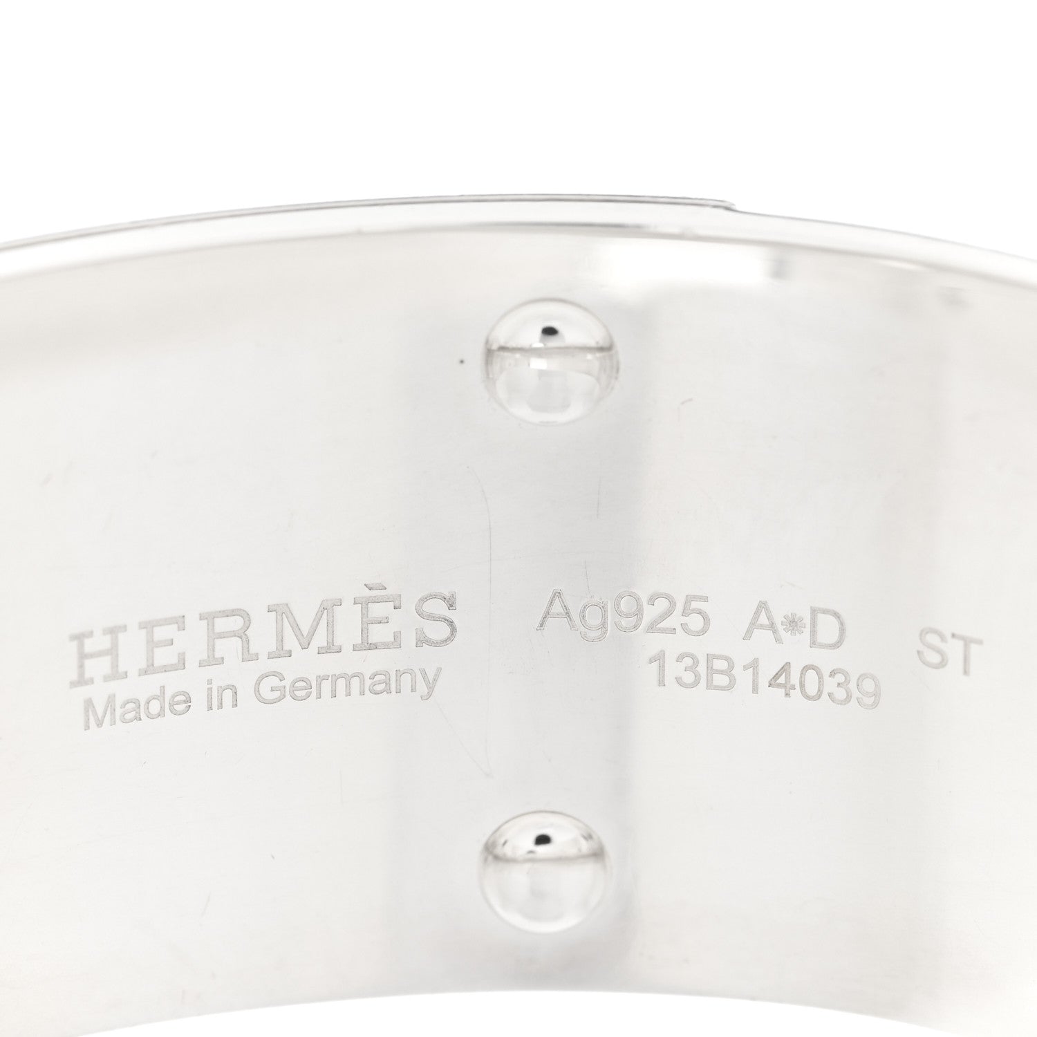 Hermes Sterling Silver Kelly MM Bracelet ST 3 of 4