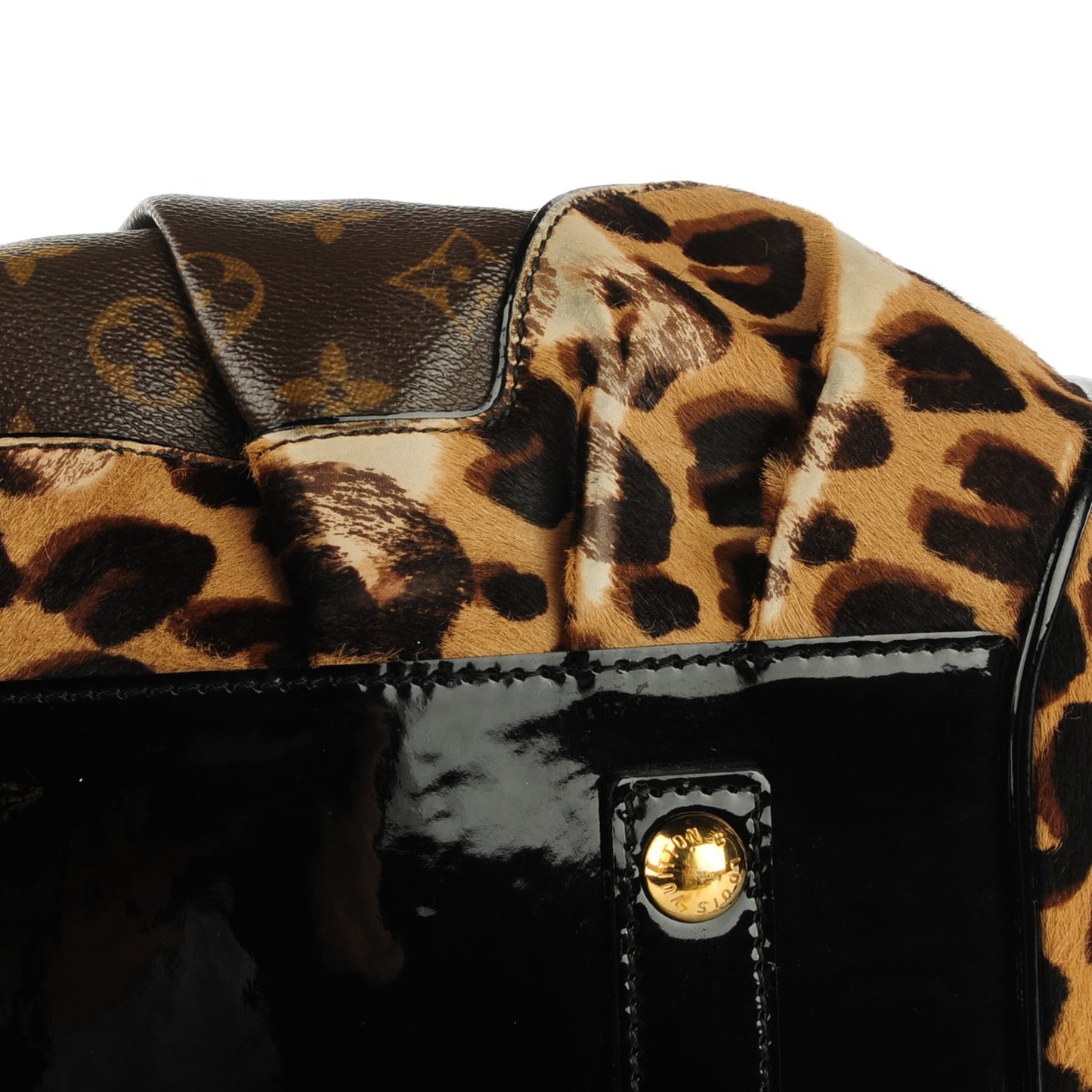 Monogram Leopard Stephen Bag