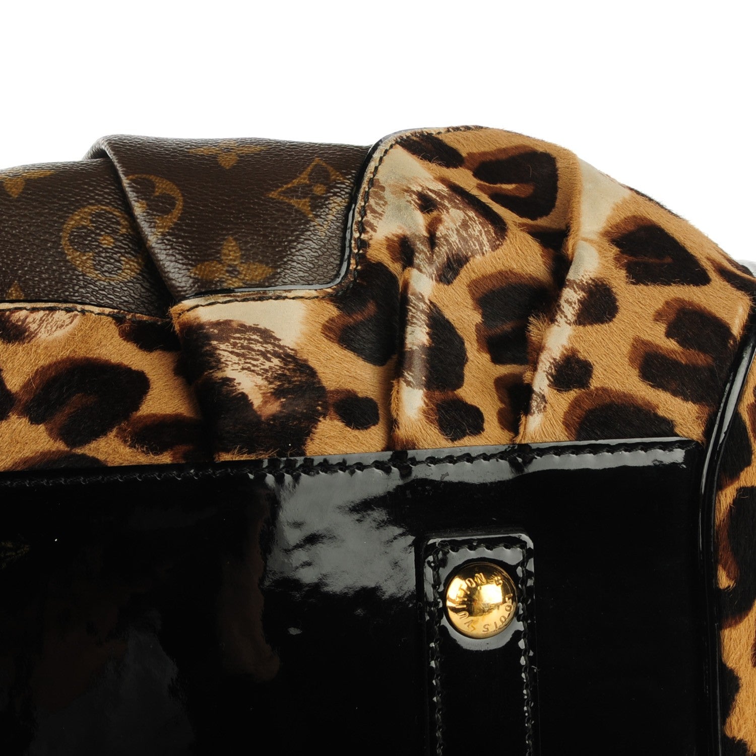 Louis Vuitton Monogram Leopard Stephen Bag 2 of 12