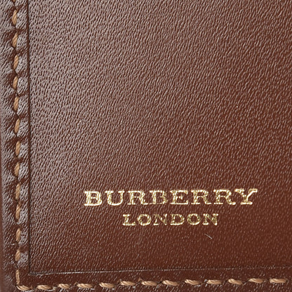 Burberry Haymarket Check Compact Wallet Brown 6 of 8
