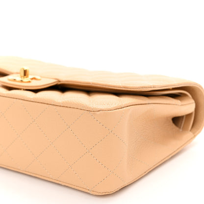 Chanel Caviar Quilted Medium Double Flap Beige 10 of 10