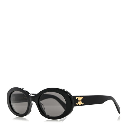 Celine Acetate Triomphe 01 Sunglasses CL 40194U Black 1 of 7