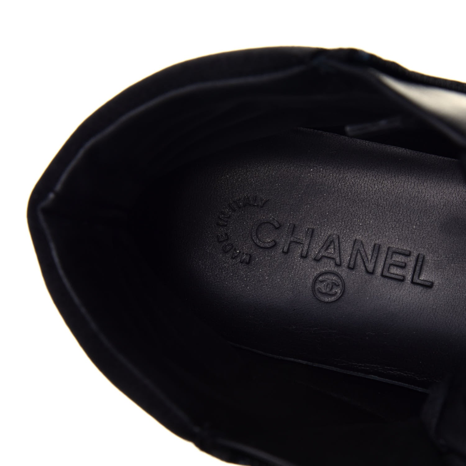 Chanel Calfskin Mens Zipped Sneakers 41 Black 7 of 8