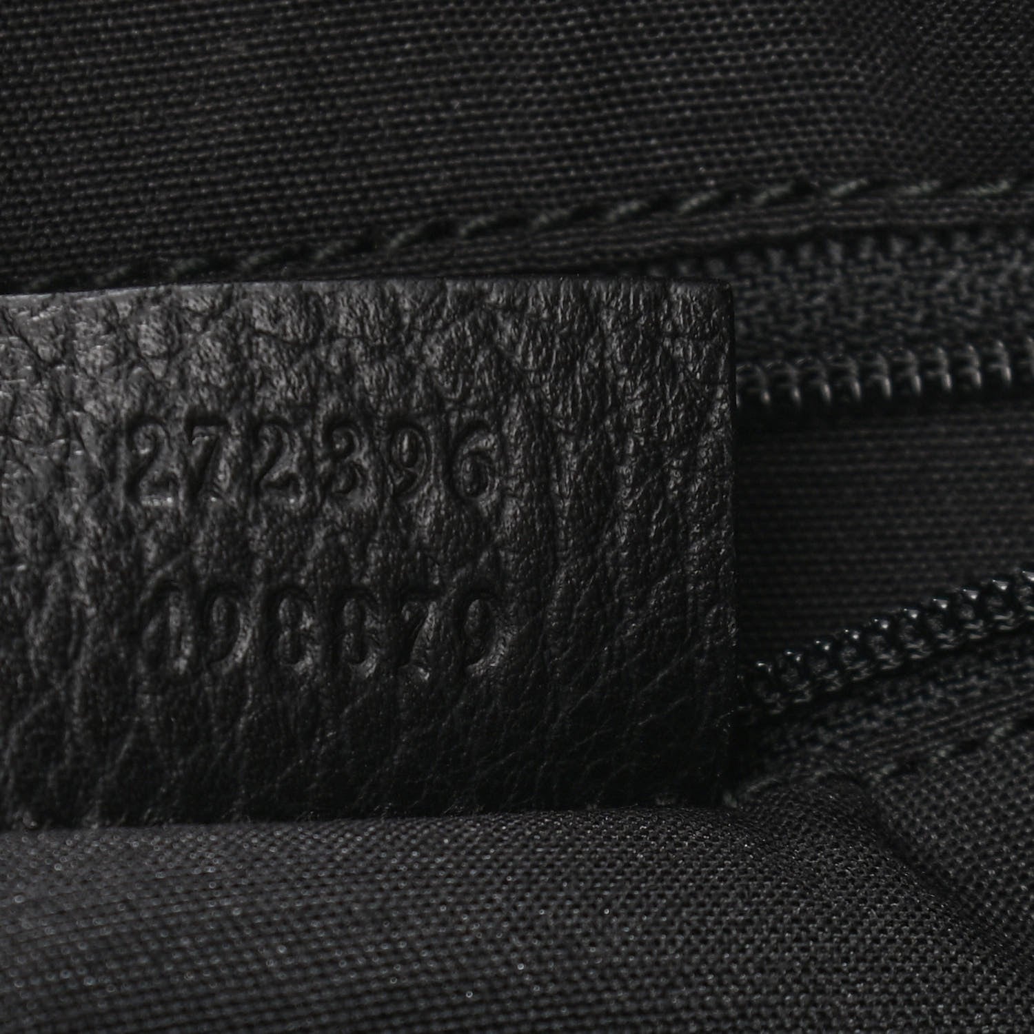 Gucci Monogram Flat Messenger Bag Black 7 of 10