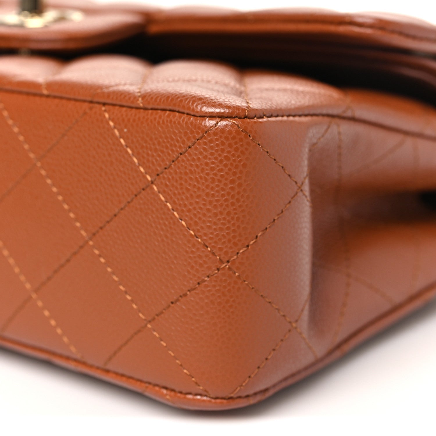 Chanel Caviar Quilted Small Double Flap Light Brown 10 of 11