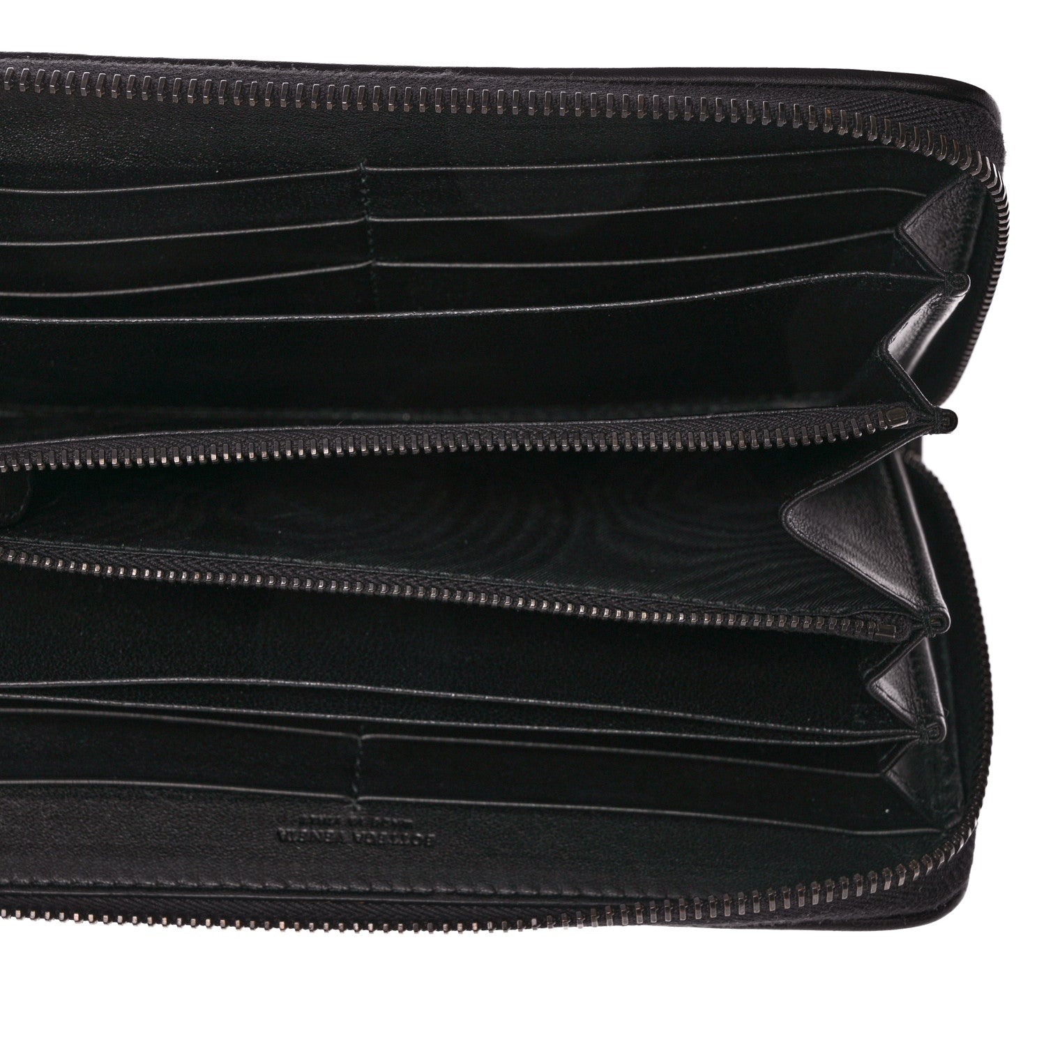 Bottega Veneta Nappa Intrecciato Zip Around Wallet Black 5 of 8