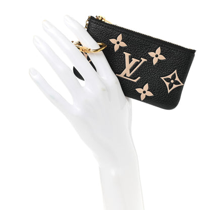 Louis Vuitton Empreinte Monogram Giant Key Pouch Black Beige 2 of 6